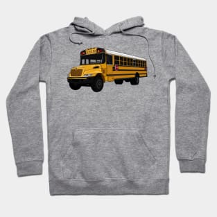 School bus cartoon illustration Hoodie